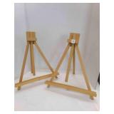 2 wood adjustable easel 20" tall