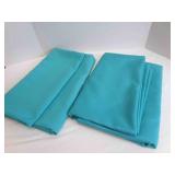 2 Turquoise Rectangle Table cloths 60"x126