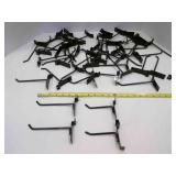 50 Black Slatwall Hooks