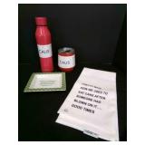2 Caus Insulated Drinks, Wise Sayings Porcelain Tr