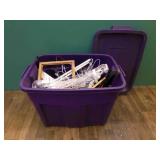 Hangers-Pants, Plastic, wire--tote full w/lid