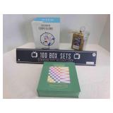 Wood Puzzle in Jar, Cork Globe, Chess game