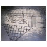 4 pcs Gridwall & Slatwall-corner shelf, 48" shelf