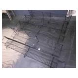 5-Black Gridwall & Slatwall 48"x6" Shelves