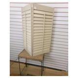 Window Shutters for Display 34"x36", Metal & wicke