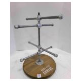 Industrial Style Lazy Susan Jewelry Stand-18" tall