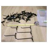 50 Black Slatwall Hooks
