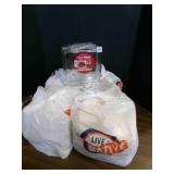 9 Glass DecoBlocks NEW in PKG for Crafting