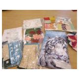 Applique cut outs & Pattern, Several completed