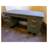 Vintage Globe Wernecke Metal Desk 30"x60"