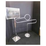 1 Display Rack Stand, 1 Adjustable Sign stand w/