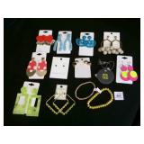 13 NEW pair Fashion Earrings & Bracelets
