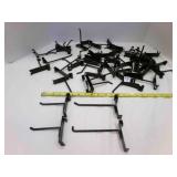 50 Black Gridwall Hooks