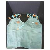 2 Tosewever Canvas Cross Back Apron w/pockets