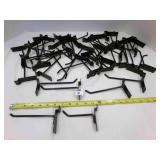 50 Black Slatwall Hooks