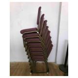 8 chairs w/rolling stand