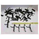 50 Black Gridwall Hooks