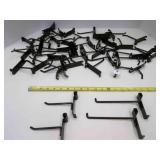50 Black Gridwall Hooks