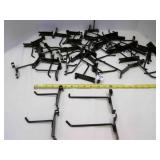 50 Black Gridwall Hooks