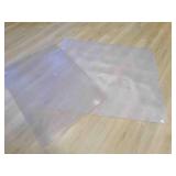 2- Plastic Desk Floor mats for Rolling chairs