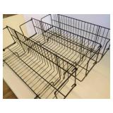 3 Gridwall Slatwall wire Shelves w/sides 24"x6ï¿½"