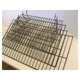 4 Gridwall Slatwall Wire Shelves, 24"x12"