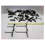 50 Black Gridwall Hooks
