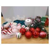 Red Christmas Decorations, Lights, Ornaments