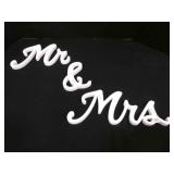Mr and Mrs chip Board words