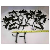 50 Black Gridwall Hooks