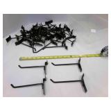 50 Black Slatwall Hooks