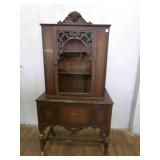Antique Buffet China Hutch-one piece, 36"x18"x65"