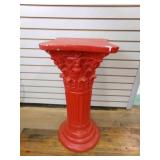 Plaster RED Column 29ï¿½" tall-has some chips o