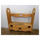Handmade Country Style Parson's Bench w/storage