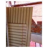 Slatwall pieces scraps