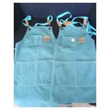 2 Tosewever Canvas Cross Back Apron w/pockets