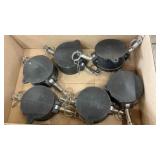 6 - PLASTIC DC300 DUST CAPS - FEMALE CAM LOCK