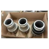 3 - 3" ALUMINUM CAM LOCK COUPLINGS - FEMALE