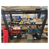 METAL ADJUSTABLE SHELVING W/ WIRE RACKS