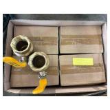 6 - 2" BRASS BALL VALVE , 6 X THE MONEY