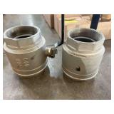 2 - 4" BALL VALVES, 2 X THE MONEY