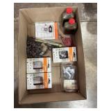 3 - 16" STEEL CHAINS, SPARK PLUGS, 2-CYCLE OIL