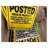 numbers posted signs