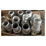 10  - 3" ALUMINUM CAM GROOVE FITTINGS,