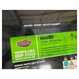 1 - 1 YR OLD BATTERY - 8D, 12V, 250 AMP