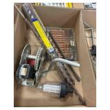 wood bits, hand winch,