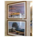 Framed Wall Art - Freight Train, Steam Train (2)