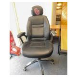 Adjustable Height Office Chair, OU emblem