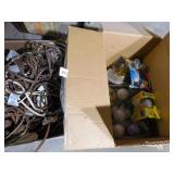 Light Bulbs, Electric Cords - various (2 boxes)