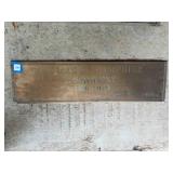26' x 7' Metal 'President' Sign